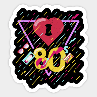 I love the 80s Sticker